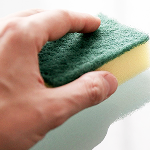 Hand with sponge