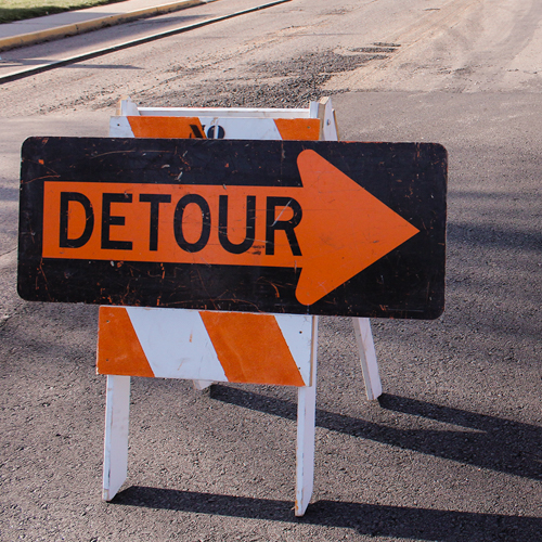 Detour sign