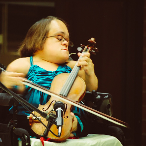 Woman playing violin